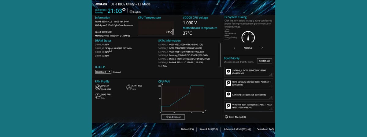 Shortcuts for the UEFI BIOS & Windows Recovery Environment
